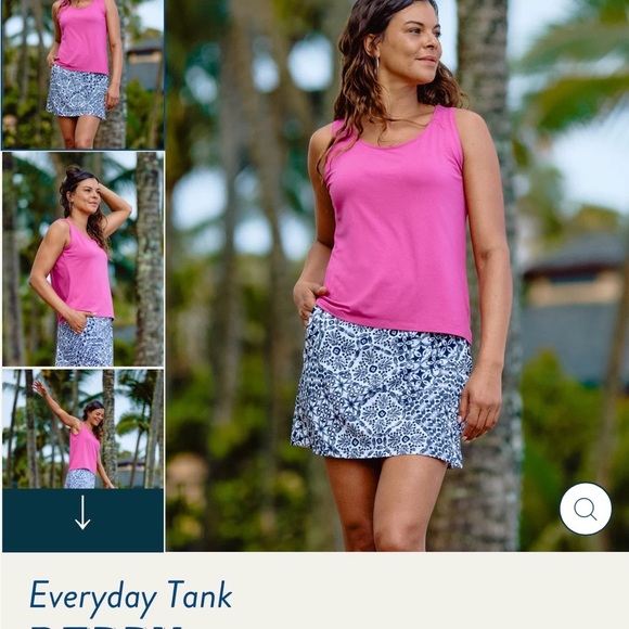 Ripskirt Hawaii Berry Pink Tank Top NWT - Picture 2 of 9